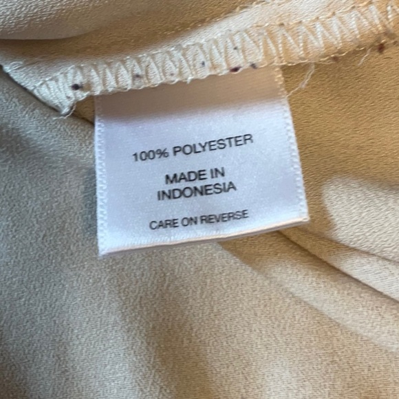 New York & Company Cream Blouse with Lace Accents - Picture 10 of 11